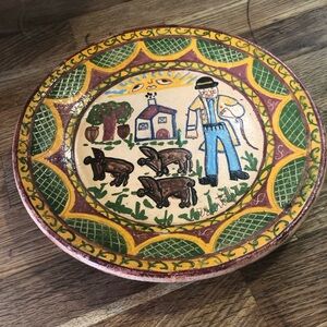Vintage Portuguese Redondo region plate